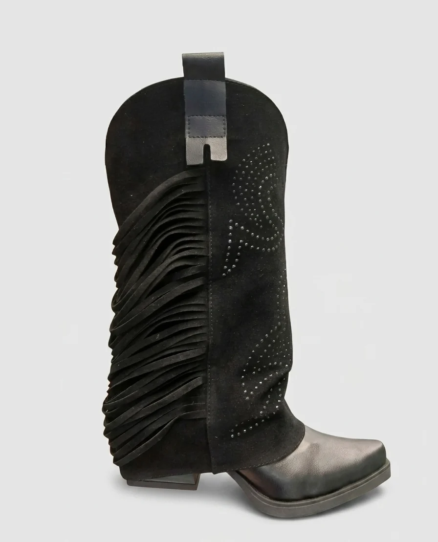 Bota Texana Pollera con flecos - Imagen 2