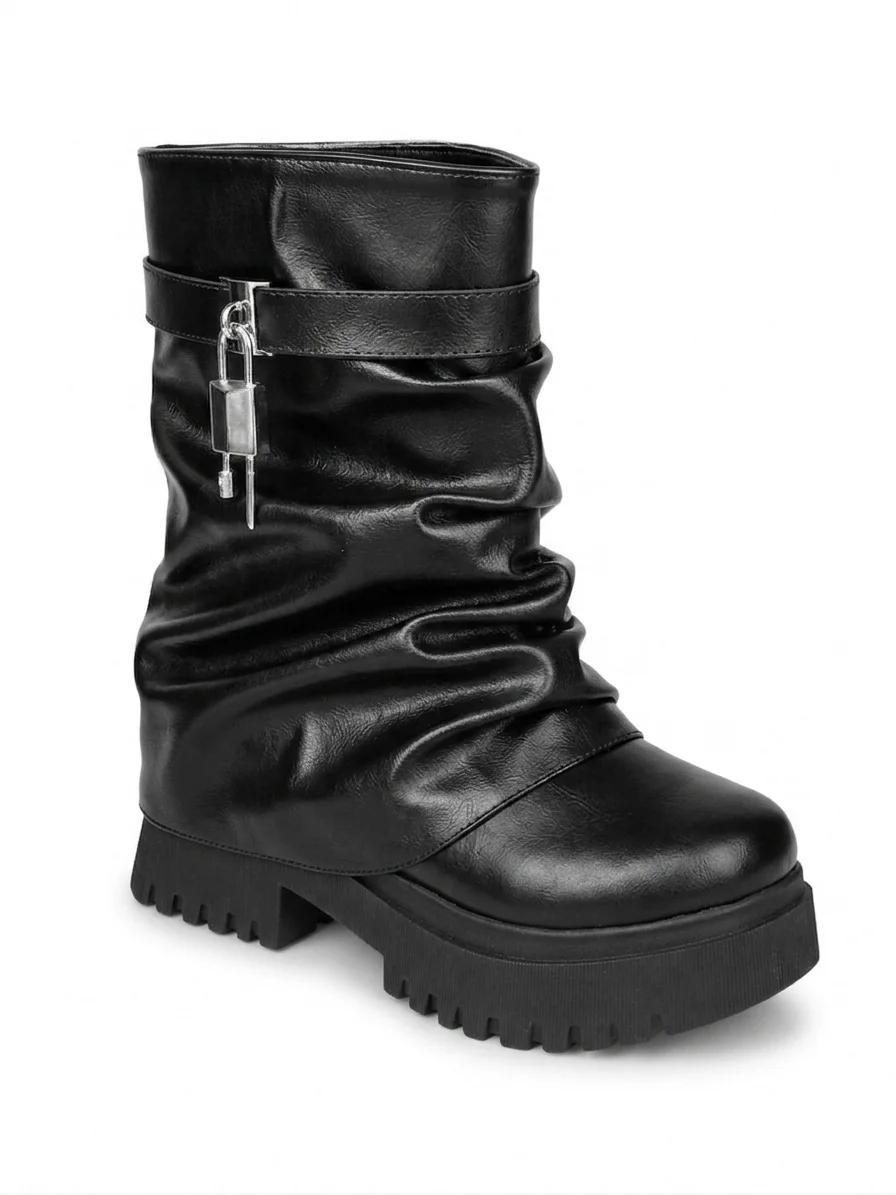 Bota pollera c/ aplique - Imagen 2